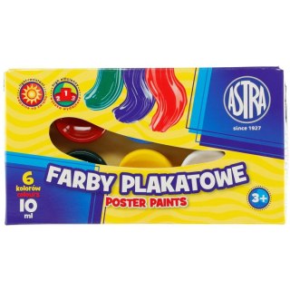 Astra Farby plakatowe Astra kolor: mix 10ml 6 kolor. (83111903)