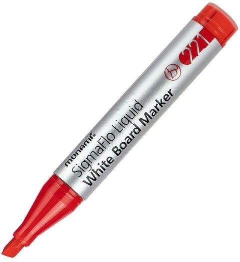 Monami Marker suchościeralny Monami SigmaFlo WBM-C221 2080151518, czerwony ścięta końcówka (160-2436)