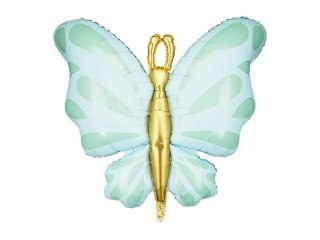 Partydeco Balon foliowy Partydeco Motyl, 69x69 cm, miętowy (FB248-103)