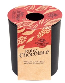 Pavoncella Świeczka ozdobna Pavoncella Powąchaj mnie Ruby Chocolate 130ml (5905711530882)