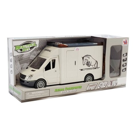 Lean Samochód Lean Pojazd do Transportu Koni Biały (5935)