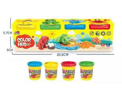 Bigtoys Masa plastyczna dla dzieci Bigtoys 4 tuby mix (BPLA8407) Bigtoys Masa plastyczna dla dzieci Bigtoys 4 tuby mix (BPLA8407)