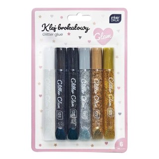 Interdruk Klej w płynie Interdruk GLAM brokatowy 5902277356826 10,5ml (6x10,5ml)