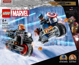 Lego Klocki konstrukcyjne Lego Marvel Super Heroes Motocykle Czarnej Wdowy i Kapitana Ameryki (76260)