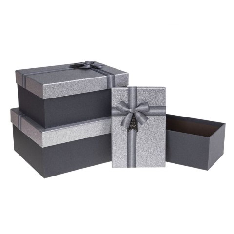 Rozette Pudełko na prezent Rozette (PUG-23218-PR SILVER set 3) Rozette Pudełko na prezent Rozette (PUG-23218-PR SILVER set 3)