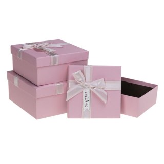 Rozette Pudełko na prezent Rozette PUG-24106-KW Pink set 3 pcs (5907354138029)