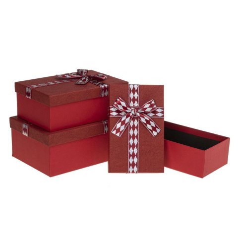Rozette Pudełko na prezent Rozette PUG-24259-PR RED set 3 pc (5907354143573) Rozette Pudełko na prezent Rozette PUG-24259-PR RED set 3 pc (5907354143573)