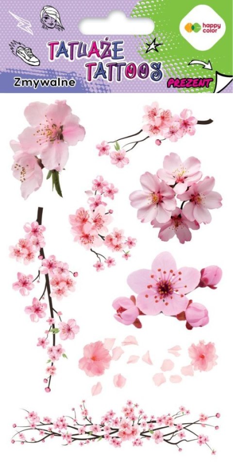Happy Color Tatuaż Happy Color zmywalny Sakura (HA 4261 1020-UN01) Happy Color Tatuaż Happy Color zmywalny Sakura (HA 4261 1020-UN01)