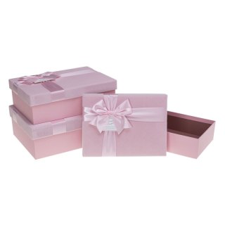 Rozette Pudełko na prezent Rozette (PUG-24114-PR Pink set 3 p)