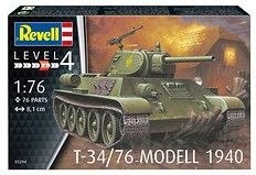 Revell Model do sklejania Revell T-34/76 Modell 1940 - radziecki czołg średni (03294)