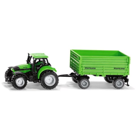 SIKU Traktor SIKU DEUTZ-FAHR z przyczepą 2-osiową (S1606)