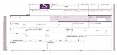 Michalczyk i Prokop Druk samokopiujący Michalczyk i Prokop Przyjęcie odpadu jednopozycyjne 1/3 A4 80k. (384-8)