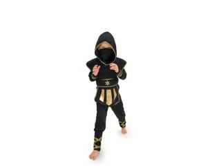 Partydeco Kostium Partydeco Ninja, czarny, rozmiar 96-116 cm (STR1-96)