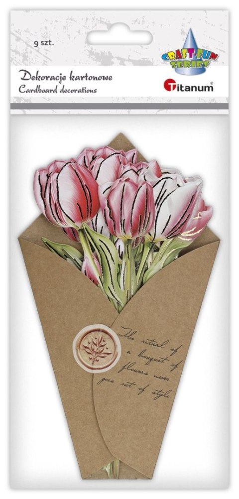 Titanum Ozdoba papierowa Titanum Craft-Fun Series Flower Letter tulipany (24XQ0501-11)