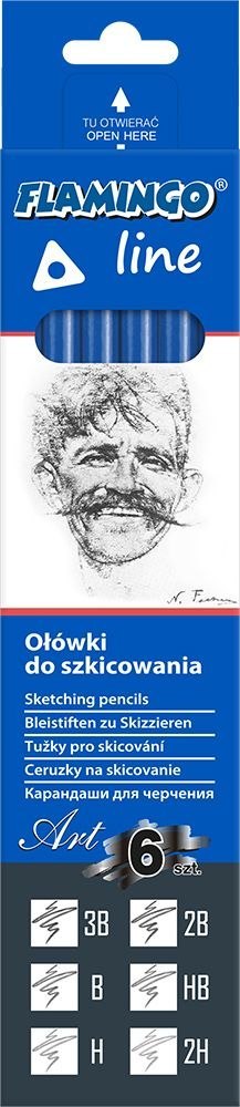 Flamingo Line Ołówek Flamingo Line w kartonowym pudełku (różne)