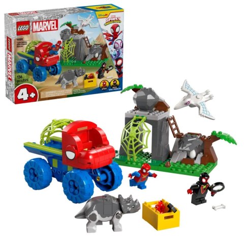 Lego Klocki konstrukcyjne Lego Spidey Misja ratunkowa zespołu Spidey'ego w dinoterenówce (11199)