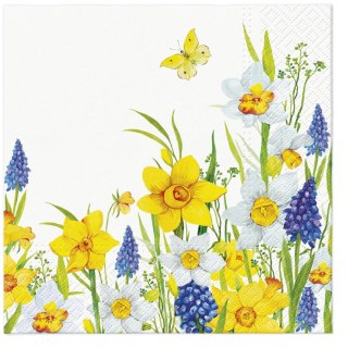 Paw Serwetki Paw Tete Spring Daffodills mix nadruk bibuła [mm:] 330x330 (TL122600)