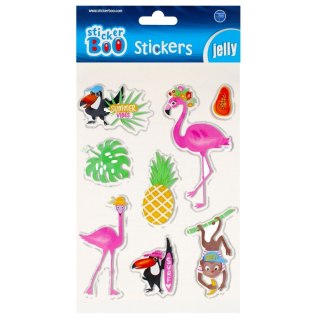 Stickerboo Naklejka (nalepka) Stickerboo S-Boo Jelly Flamingi (493724)