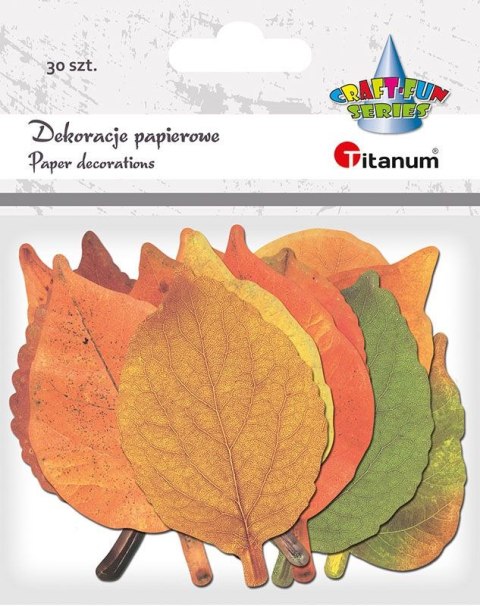 Titanum Ozdoba papierowa Titanum Craft-Fun Series liście (24XQ0501-9)