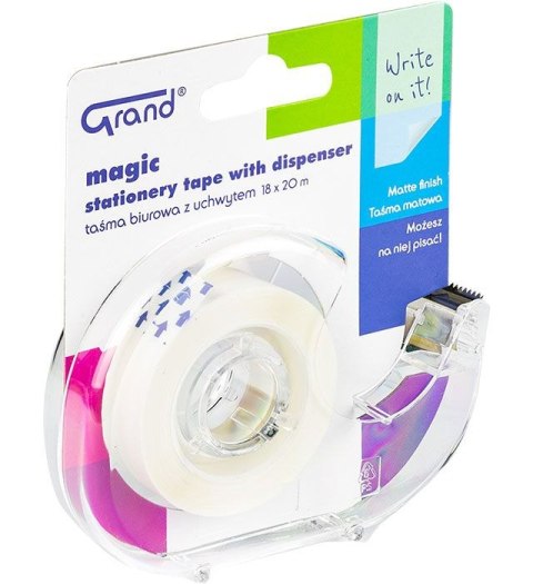 Grand Taśma biurowa magic z dispenserem 18x20 [mm x m] Grand (130-1962)