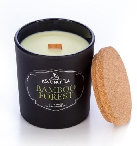 Pavoncella Świeczka ozdobna Pavoncella Classico Bamboo Forest czarna 135 g (5905711530035)