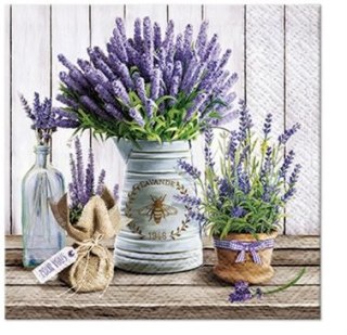 Paw Serwetki Paw Lavender in Bucket mix bibuła [mm:] 150x150 (SDC122500)