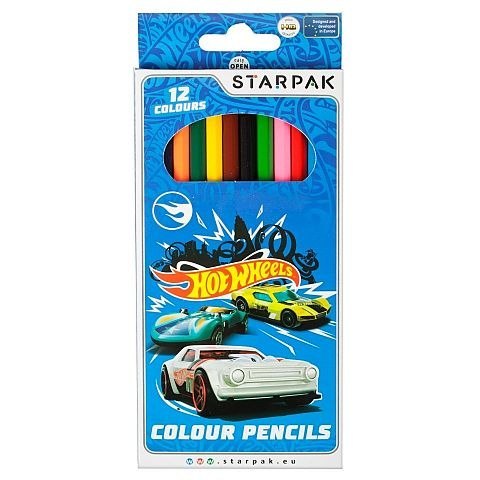 Starpak Kredki ołówkowe Starpak Hot Wheels 12 kol. (337289)