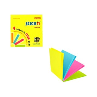 Stick'n Notes samoprzylepny Stick'n Magic Pads neon mix 100k [mm:] 76x76 (21571)