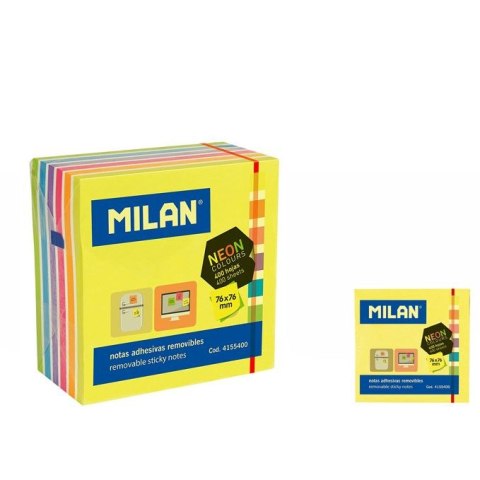 Milan Notes samoprzylepny Milan Neon mix 400k [mm:] 76x76 (4155400)