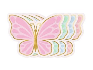 Partydeco Serwetki Partydeco Motyl, mix, 16x12 cm mix nadruk papier (SPK39)