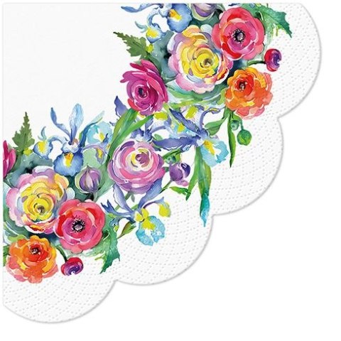 Paw Serwetki Paw Painted Rose Corner papier (SDR143300)