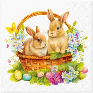 Paw Serwetki Paw TaT Wielkanoc Bunnies In Basket mix bibuła [mm:] 330x330 (TL126700)