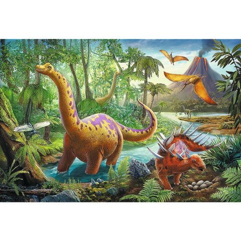 Trefl Puzzle Trefl wędrówka dinozaurów 60 el. (17319) Trefl Puzzle Trefl wędrówka dinozaurów 60 el. (17319)