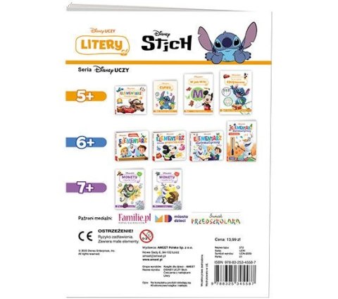 Ameet Książka dla dzieci Ameet Disney Uczy. Litery. Stich (SDU 9309)