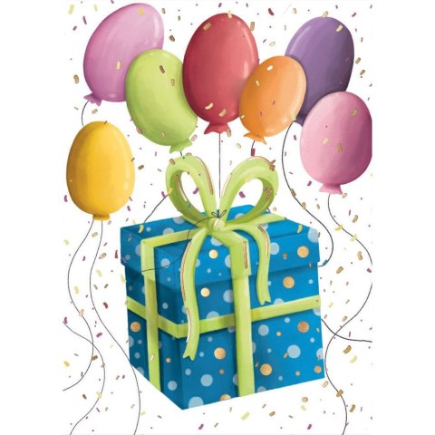 Henry Kartka składana Henry KARNET B8 prezent z balonami (5905701484355) Henry Kartka składana Henry KARNET B8 prezent z balonami (5905701484355)