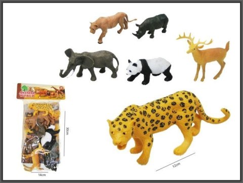 Hipo Figurka Hipo Zwierzęta dzikie 6 szt 9-12 cm (H13806)