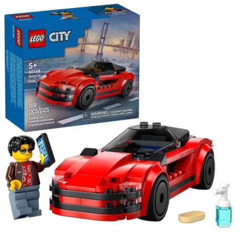 Lego Klocki konstrukcyjne Lego City Czerwony samochód sportowy (60448)