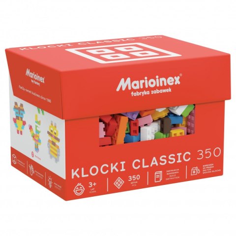 Marioinex Klocki konstrukcyjne Marioinex Classic Blocks 350 elementów