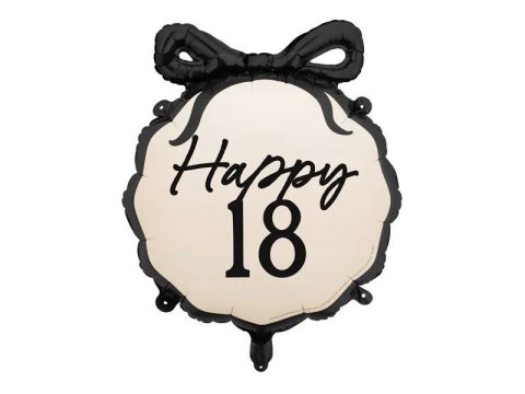 Partydeco Balon foliowy Partydeco pastylka Happy 18, 47,5x45 cm 18cal (FB266-18) Partydeco Balon foliowy Partydeco pastylka Happy 18, 47,5x45 cm 18cal (FB266-18)