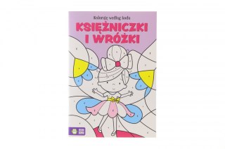 Zielona Sowa Książeczka edukacyjna Zielona Sowa Koloruję wedłu kodu. (Księżniczki i wróżki.)