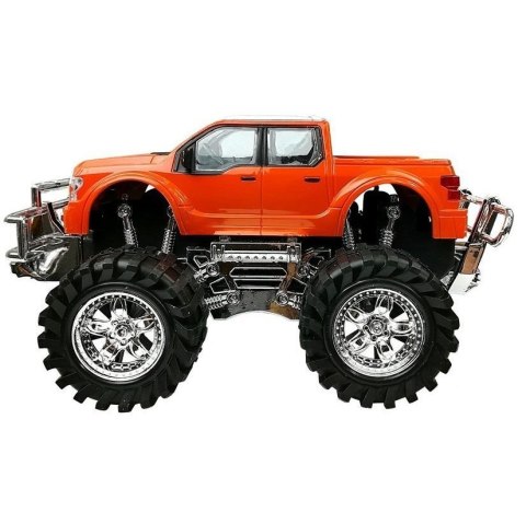 Lean Samochód Lean Zestaw Pojazdów Czerwony Monster Truck Czarne BMW Laweta 58 cm (9268)