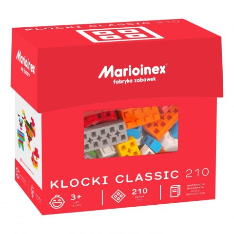 Marioinex Klocki konstrukcyjne Marioinex Classic Blocks 210 elementów