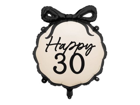 Partydeco Balon foliowy Partydeco pastylka Happy 30, 47,5x45 cm 18cal (FB266-30)