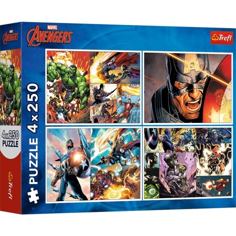 Trefl Puzzle Trefl Avengers 4x250 el. (13309)