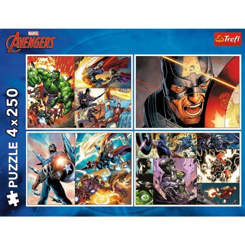 Trefl Puzzle Trefl Avengers 4x250 el. (13309)