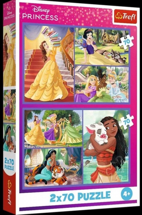 Trefl Puzzle Trefl Disney Princess Bajkowe dni 2x70 el. (34440)