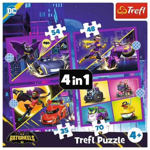 Trefl Puzzle Trefl Poznaj Batwheels 4w1 el. (34658)