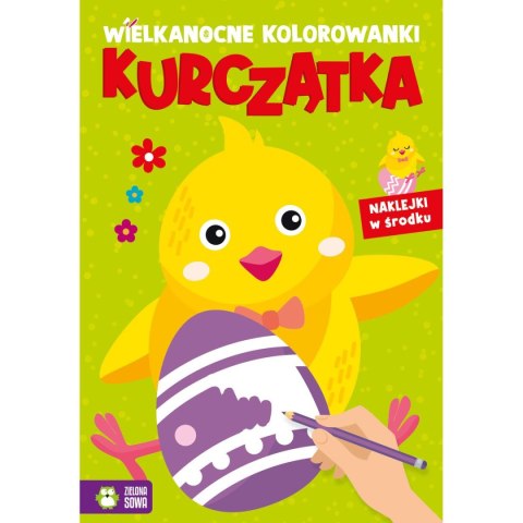 Zielona Sowa Książeczka edukacyjna Zielona Sowa Wielkanocne kolorowanki. Kurczątka