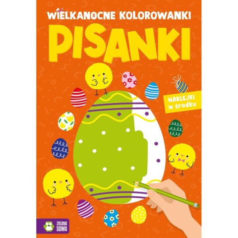 Zielona Sowa Książeczka edukacyjna Zielona Sowa Wielkanocne kolorowanki. Pisanki