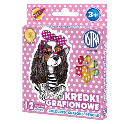 Astrakids Kredki świecowe Astrakids grafionowe 12 kol. (316121010) Astrakids Kredki świecowe Astrakids grafionowe 12 kol. (316121010)